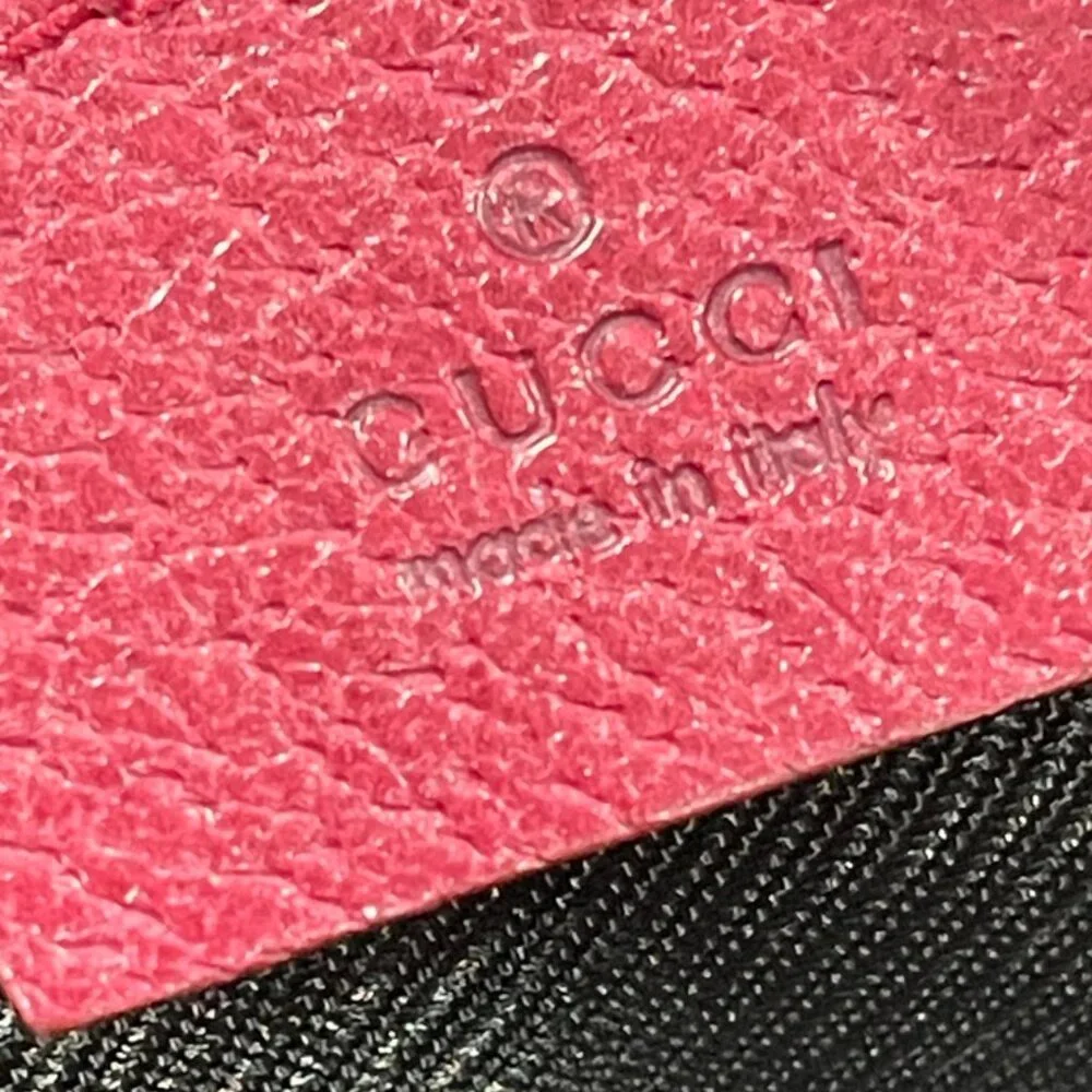 Gucci GG Canvas Pouch Bag Dark Pink/Raspberry (128556)